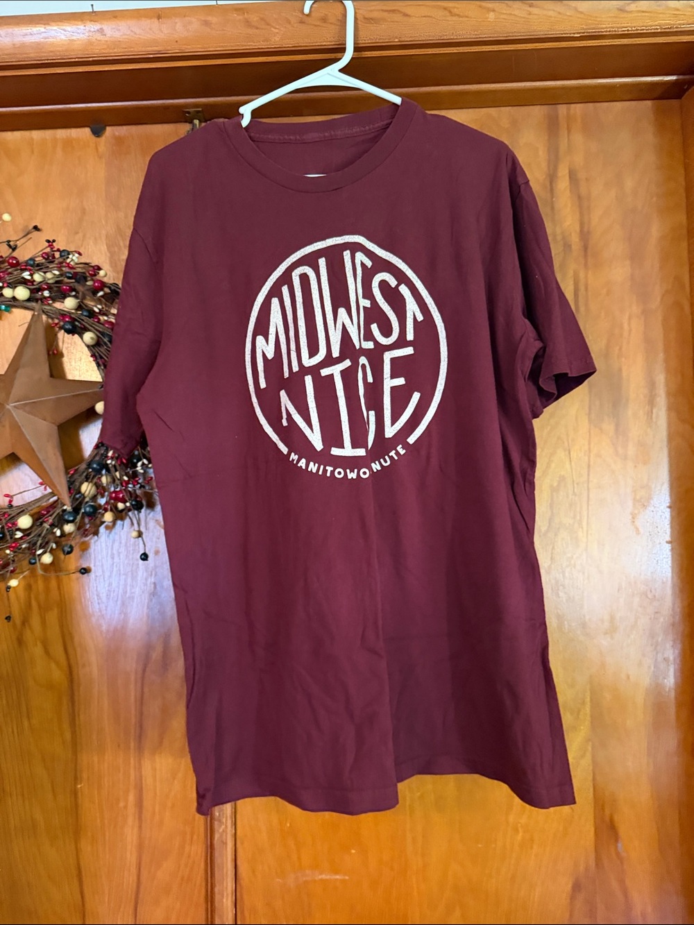 Midwest Nice Graphic Tee - Maroon